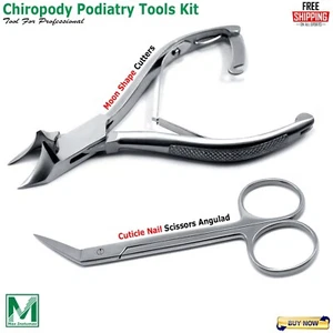 Chiropody Moon Shape Heavy Duty Thick Toe Nail Cutter Iris Angular Scissor CE - Picture 1 of 3
