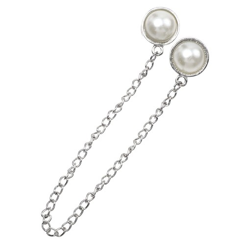 VETEMENTS Abbigliamento donna colletto spilla tuta bavero spilla collo punte catena maglione clip