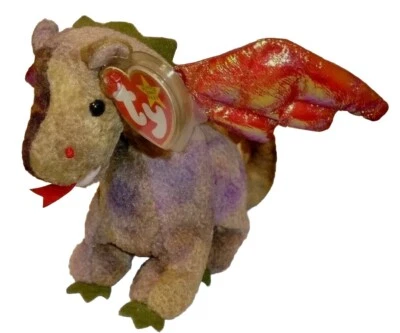 TY Beanie Baby - SCORCH the Dragon  (7 Inch) NEW MWMTs Plush Stuffed Animal Toy - Image 1 of 4