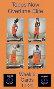 2021 TOPPS NOW OVERTIME ELITE #17,18,19,20 - PACCHETTO DI 4 CARTE - SETTIMANA 5 - Foto 1 di 9