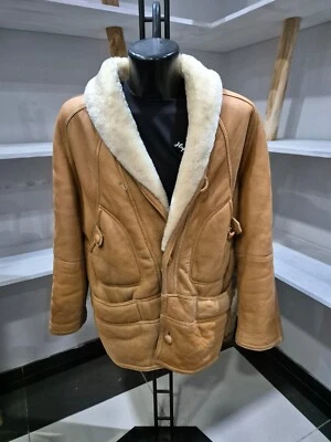 L.A.P.S SHEARLING montone usato PRE-OWNED uomo man marrone tg.54 XYR470L - Immagine 1 di 4