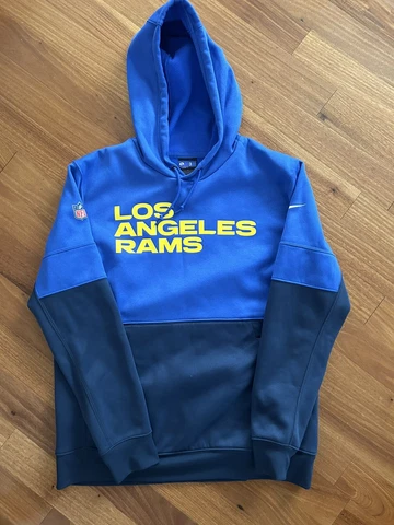 Odell Beckham Jr Team Issued Nike Dri-Fit LA Los Angeles Rams Hoodie Men's Large Cover