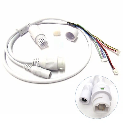 10pcs POE LAN IP cable for CCTV IP camera board module & weatherproof connector - Image 1 of 4
