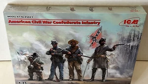 ICM 1:35 American Civil War Union Confederate Figures Model Kit #35021 - Picture 1 of 8