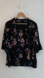 New Look Floral Kimono Cover-Up – Size 10 - Picture 1 of 5
