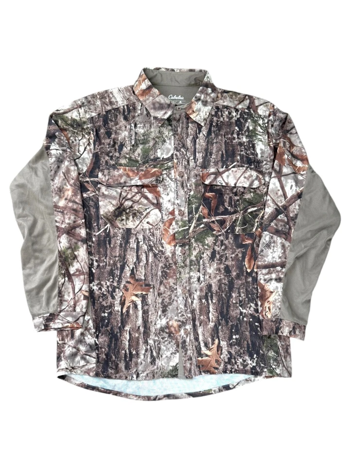 Cabela's SuperTec 7 Button Front Shirt -  Zonz Woodlands/Men's M - Image 1 of 2