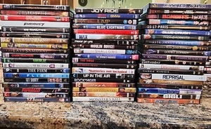 Large Lot of 62? Assorted Genres, Action, Mystery, Drama Etc Used Movies DVDs - Picture 1 of 4