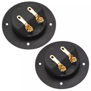 2PCS DIY Car Stereo Screw Cup Connectors Subwoofer Plugs 2-Way Speaker Box New - Picture 1 of 11