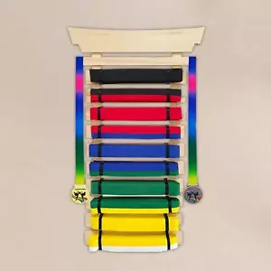 Karate Belt Display Rack Hanging Display Martial Arts Belt Display - Picture 1 of 11