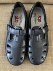 *NEW SAS Roamer Black Leather Walking Shoes  Size 9.5 Tripad Comfort Active
