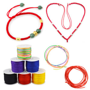45M/Roll Nylon Cord Thread Chinese Knot Macrame Rattail Bracelet Braided String