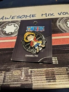 Luffy Spinning Compass Lapel Enamel Pin One Piece Anime - Picture 1 of 4