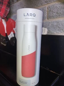 Larq Bottle Movement self cleaning water bottle 24 Oz Coral/White - Picture 1 of 6