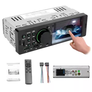 Single 1Din Bluetooth 4" Car Stereo Radio MP5 Player Touch Screen TF/USB/AUX/RCA - Picture 1 of 12
