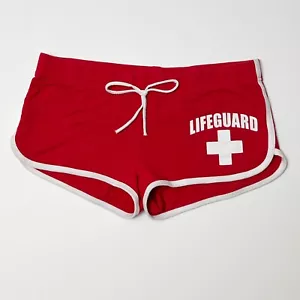 Life Guard Shorts Puerto Rico Red Tourist L 100% Cotton - Picture 1 of 6