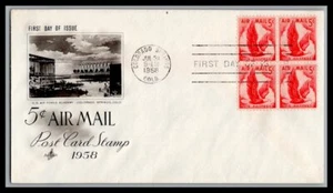 US FDC # C50 5c Eagle block Artmaster 1958, 9p634 - Picture 1 of 1