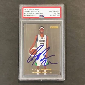 2008-09 SkyBox Basketball #91 Corey Brewer Signed Card AUTO PSA Slabbed Timberwo - Picture 1 of 2
