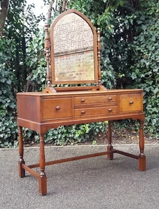 HEALS OAK DRESSING TABLE DESK - Picture 1 of 14