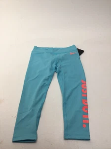Nike Kids Babyblue long Leggings-Size 4 - Picture 1 of 1
