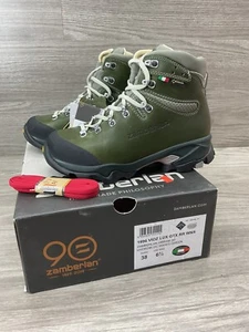Zamberlan Women Vioz Lux GTX RR Leather Hiking Boot Waxed Green Sz 6.5 - Picture 1 of 6
