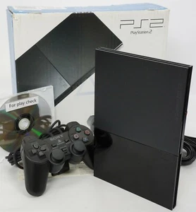 PS2 Playstation 2 Black Console SCPH-90000 Only for NTSC-J Tested System 2169158 - Picture 1 of 12