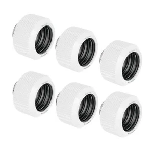 Barrow G1/4 - 16mm OD Twin Seal Hard Tube Compression Fitting - White (6 Pack) - Afbeelding 1 van 4