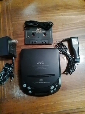JVC XL-P60 Portable CD Player Cassette Adaptor with Hyper-Bass Sound - Image 1 of 4