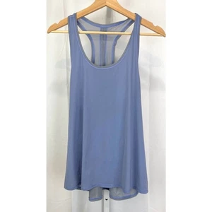 Camiseta sin mangas LULULEMON espalda dividida espalda cruzada dos con uno azul gris EST M - Imagen 1 de 7