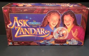 ASK ZANDAR Fortune Telling Board Game 100% Complete w/Box ~ VTG 1992 MB Working - Picture 1 of 7