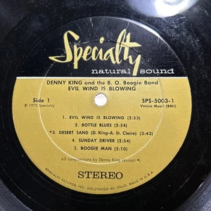 DENNY KING Evil Wind Is Blowing (1972) NO COVER! Captain Beefheart - Imagen 1 de 2