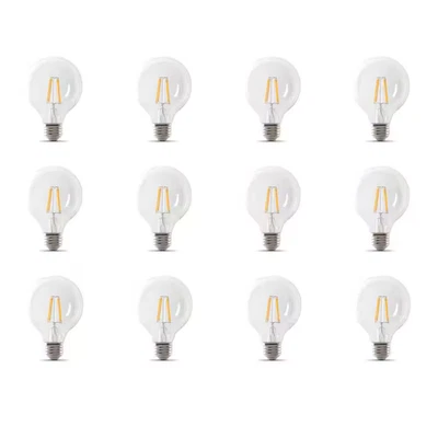 60-Watt Equivalent G25 Globe Dimmable Filament Clear CEC Title 20 E26 LED Vintag - Image 1 of 4