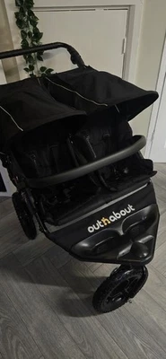 £290 Out N About Double Pushchair - Image 1 of 4