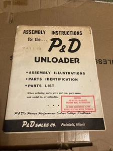 P&D Mfg. Co. Siloentlader Montageanleitung & Abbildungen & Stücklistenausweis - Bild 1 von 6