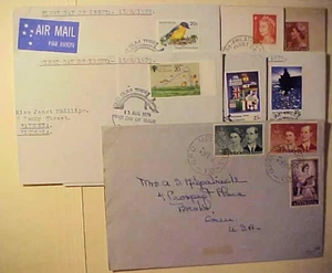 AUSTRALIA FDC VISIT 1954 MELBOURNE & 2 OTHER FDC 1953 / 1966 ALSO 4 OLD GUM TREE - Picture 1 of 1