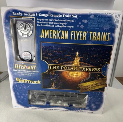6-49632 American Flyer S Gauge Chief POLAR EXPRESS PASSENGER TRAIN SET / New - Image 1 of 4
