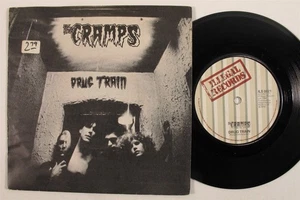 Rockabilly Punk 45 CRAMPS Drug Train ILLEGAL uk picture sleeve HEAR i - Picture 1 of 2