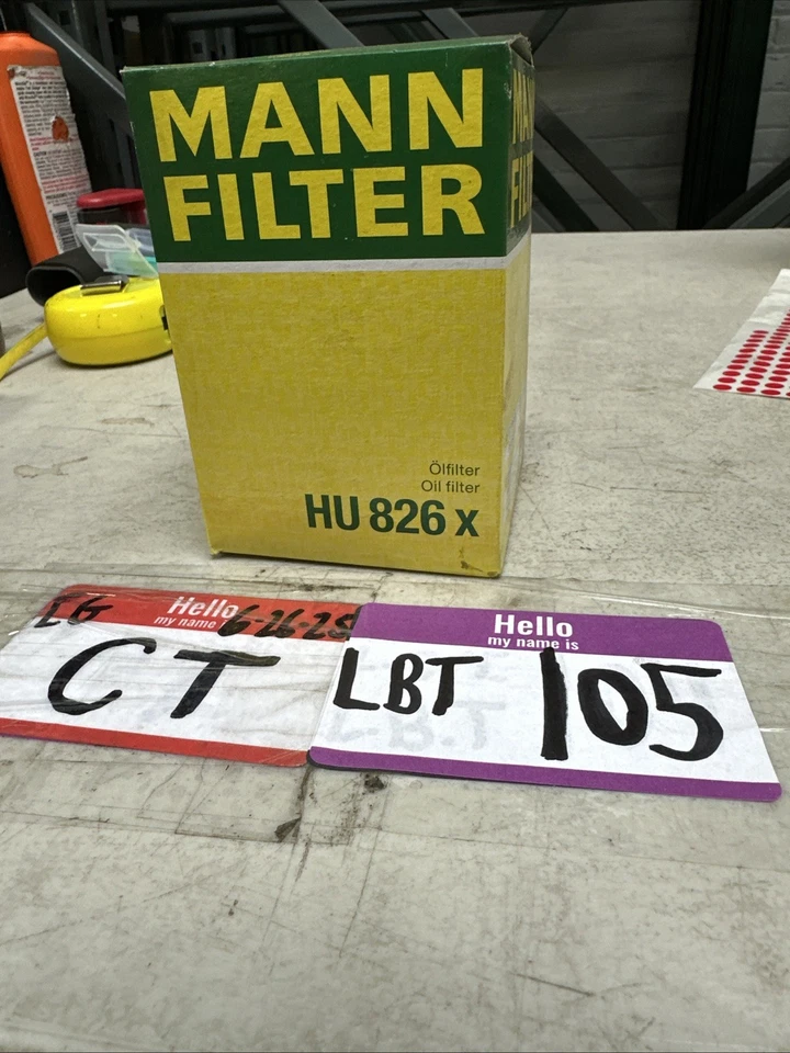 Filtro de aceite de motor Mann-Filter HU826x para modelos seleccionados de Ford Land Rover 16-21 Foto 1 de 1