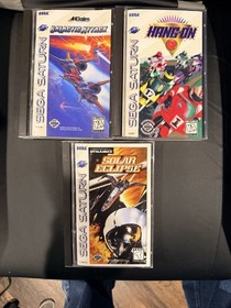 Galactic Attack, Solar Eclipse, Hang on )Sega Saturn) All CIB In Very Good Cond.