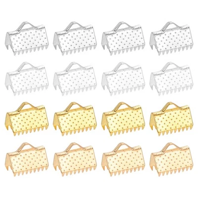 100 piezas de abrazadera de cinta de 10 mm sujetadores broche extremos de prensado 4 colores Foto 1 de 4