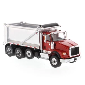 1/50 Red International HX620 Tandem Dump Truck Transport Diecast Masters 71076 - Picture 1 of 6