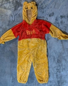 Disney Store WINNIE THE POOH Plush Costume Padded Belly Child Size XS (4) - Picture 1 of 11