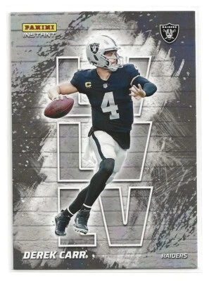 2021 Panini Instant Derek Carr My City Limited Print Card /1130 - Image 1 of 2