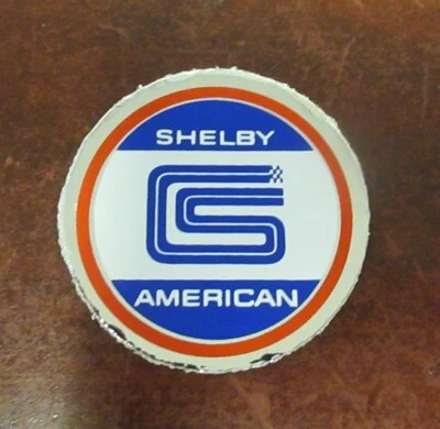 CS Shelby American NEW Real Wood Steering Wheel Horn Button Decal Insert - Image 1 of 3