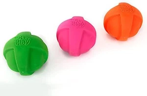 HarDuraPlay Ball Squeaky Latex Dog Toy, Neon Colors, Large 3 Pack - Picture 1 of 9