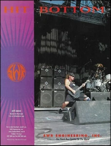 Pearl Jam Jeff Ament 1992 Lollapalooza SWR sistemas de amplificador de bajo publicidad - Imagen 1 de 3