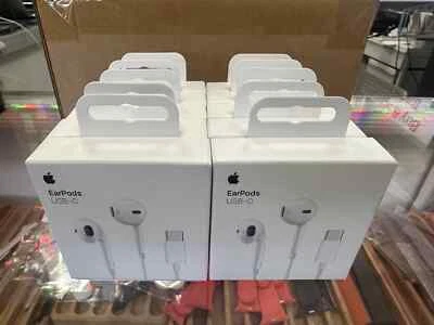 Auriculares Apple genuinos (USB-C) MTJY3AM/A blancos. Precintado en Caja Lote de 10! Foto 1 de 4