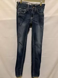 Ariat Real Denim Jeans Women's Size 25R Low Rise Straight Skinny Western - Picture 1 of 13