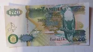 Zambia  20 Kwacha  1992  uncirculiert !! - Bild 1 von 2