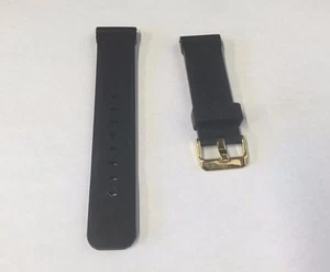 Bulova 98B104 98B118 Hombre Marine Star Banda de Goma Negra Hebilla Dorada Repuesto - Imagen 1 de 3