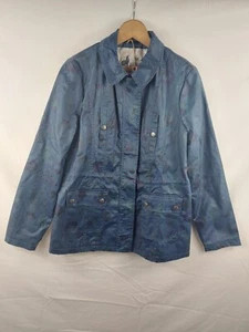 Mantaray Womens *New* Multi-Colour Printed Navy Wax Jacket Size 14 (060-00037) - Picture 1 of 7
